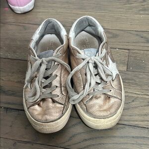 Authentic Golden Goose Kids Metallic Bronze Sneakers size 31